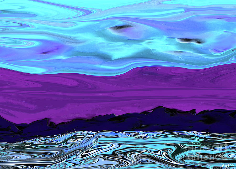 Purple Mountain Majesty Digital Art by Mars Besso