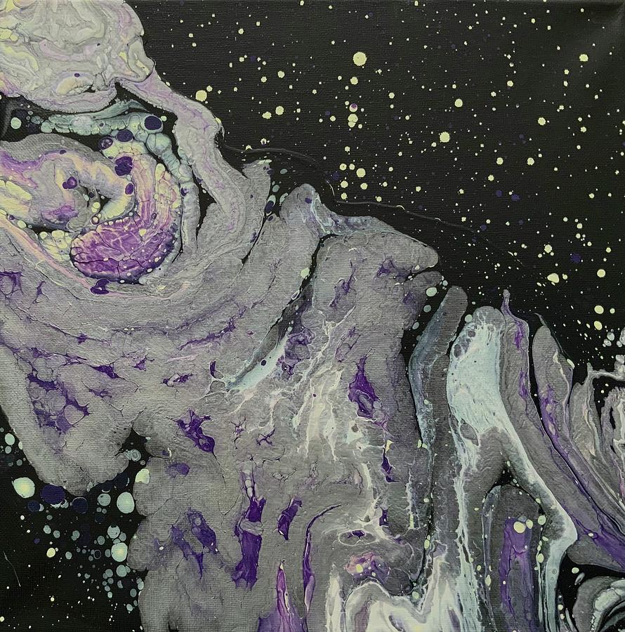 Purple Nebula Painting by Gina De Gorna