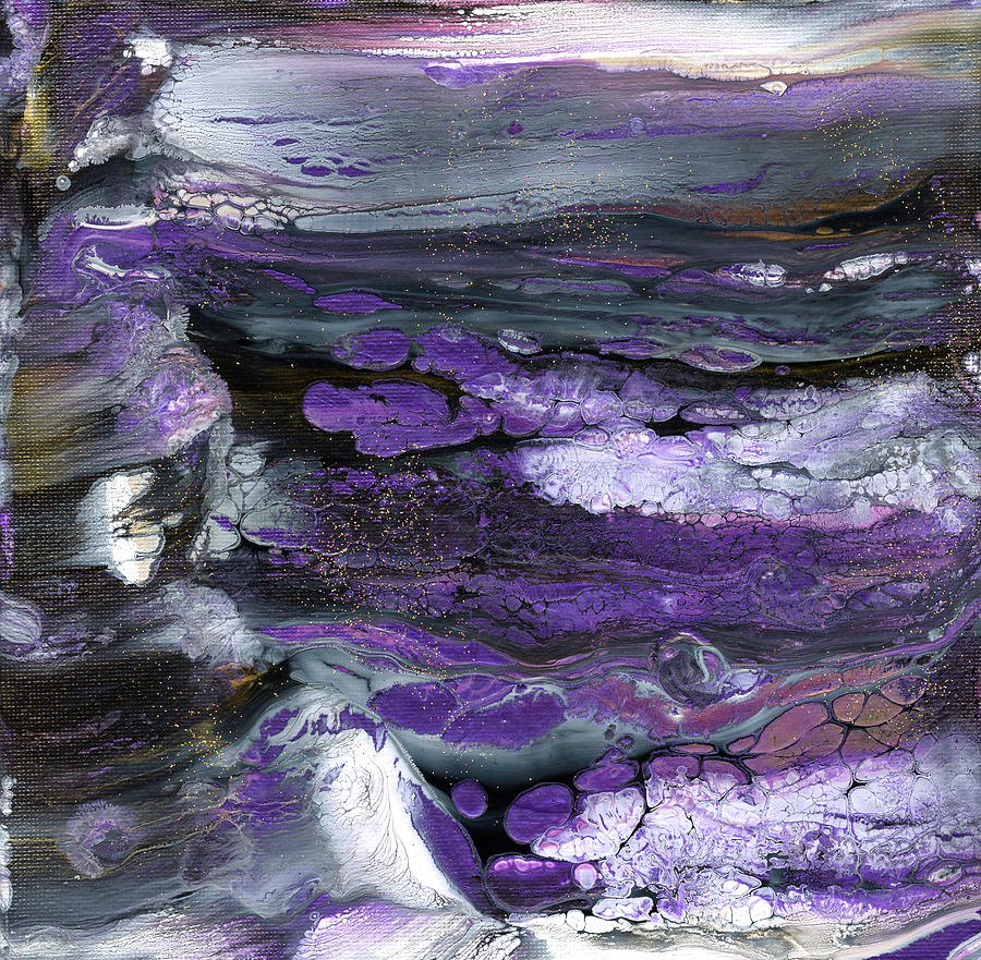 Purple Ocean Painting by Taphath Foose - Fine Art America