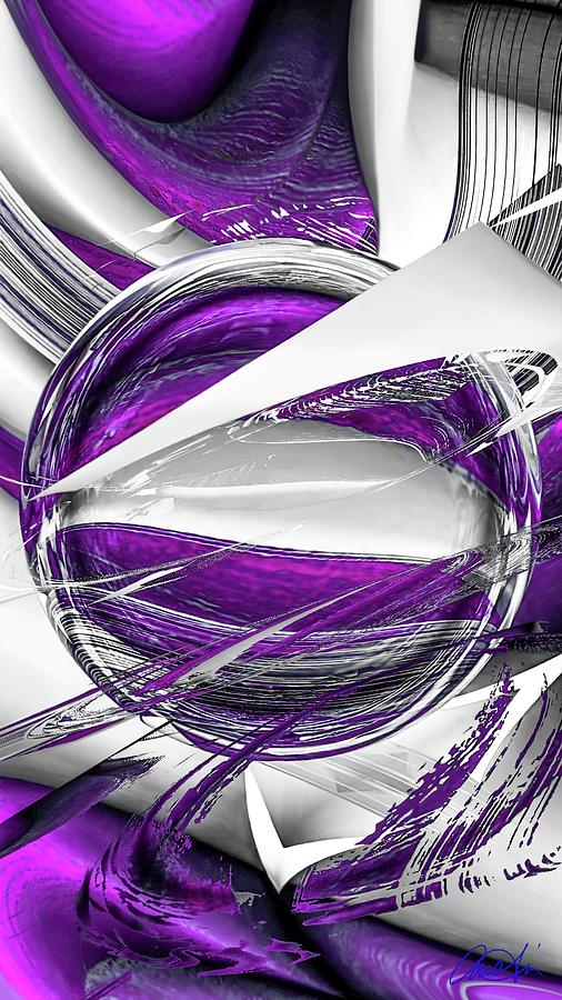 Purple Orbiter Digital Art by Callie E Austin