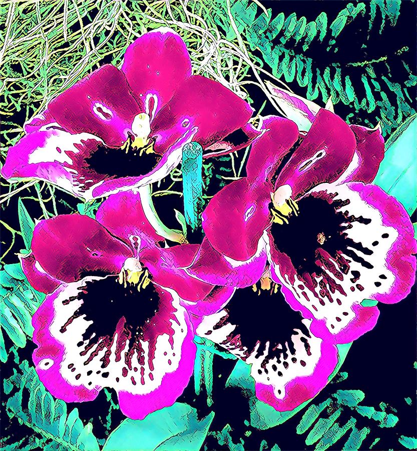 Purple Orchid Aloha  Photograph by Joalene Young
