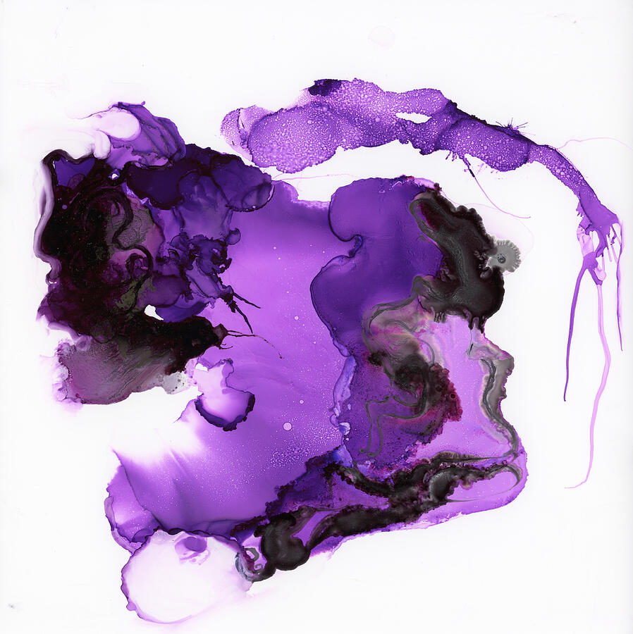 Abstract Painting - Purple Passion by Christy Sawyer