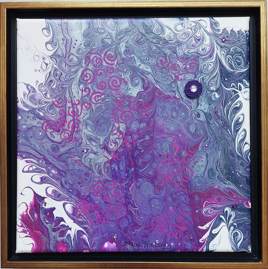 Purple Passion Painting by Diana Hrabosky
