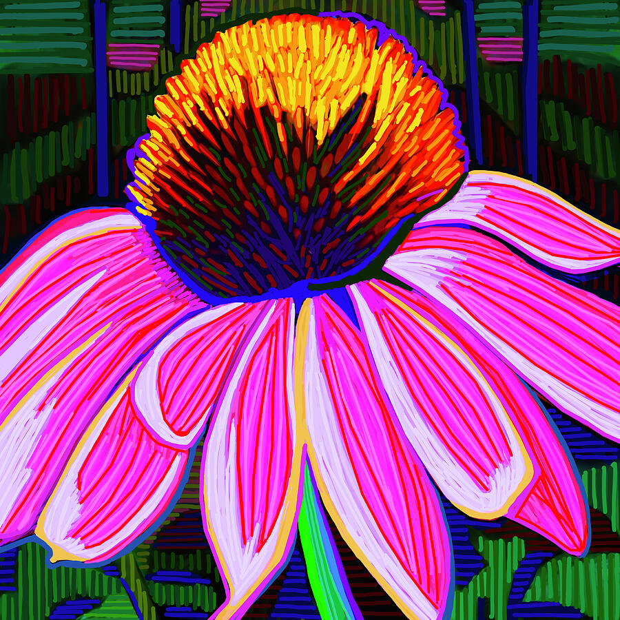 Purple Passion Mania Painting by Rod Whyte Purple Passion Mania Painting by Rod Whyte