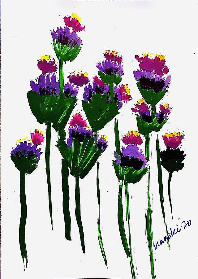 Purple Passion Painting by Naneki Elliott