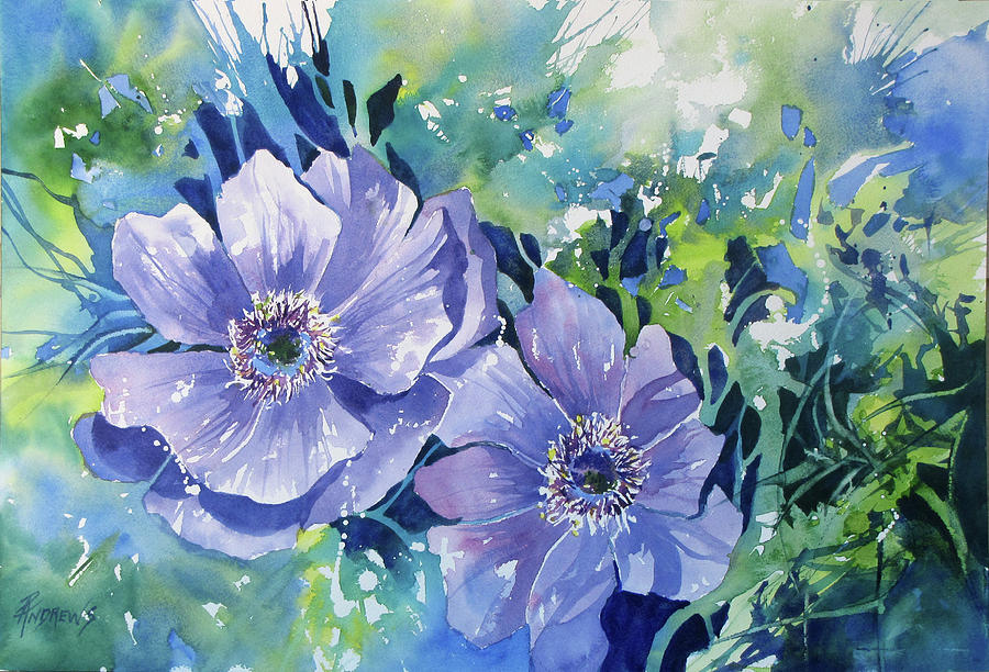 Purple Passion Painting by Rae Andrews