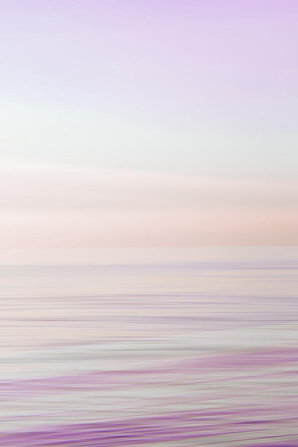 Purple Pastel Abstract Seascape  Photograph by Brooke T Ryan