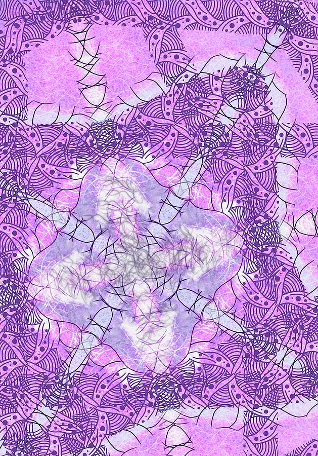 Purple Pattern Digital Art by Steve Carpentier