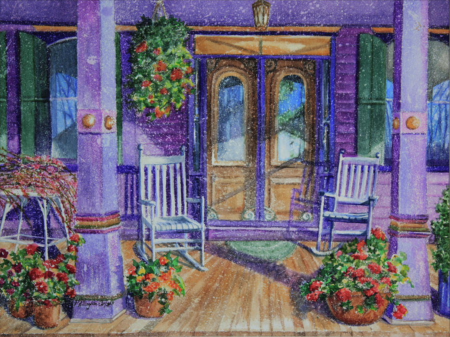 Purple Porch Painting