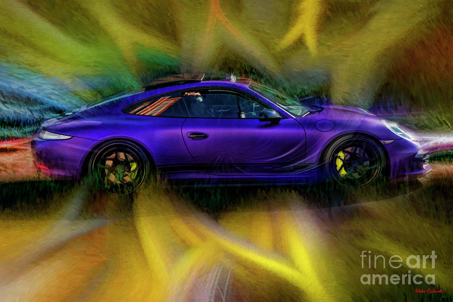Purple Porsche Drive Photograph by Blake Richards