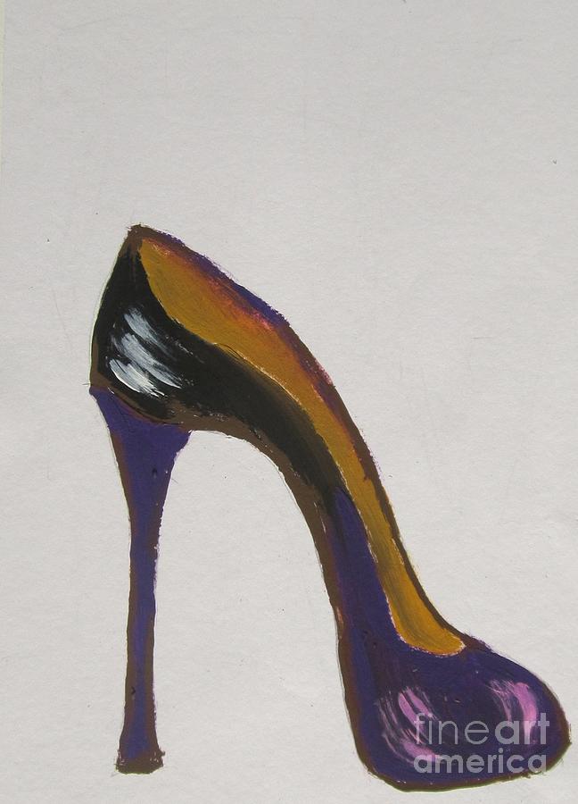 Purple Pump Painting by Jennylynd James