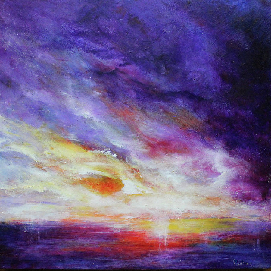 Purple Rain Painting by Patricia Lintner