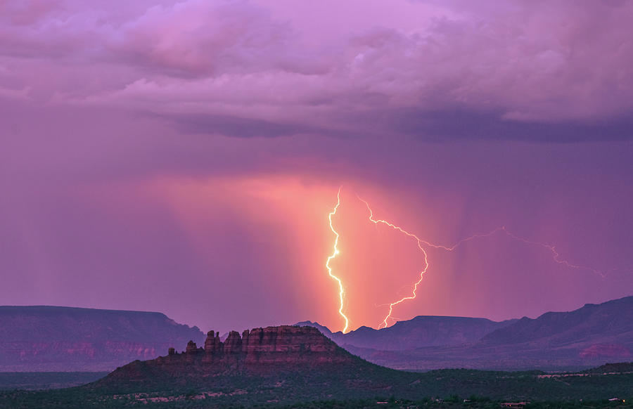 Purple Rain Storm  Photograph by Heber Lopez