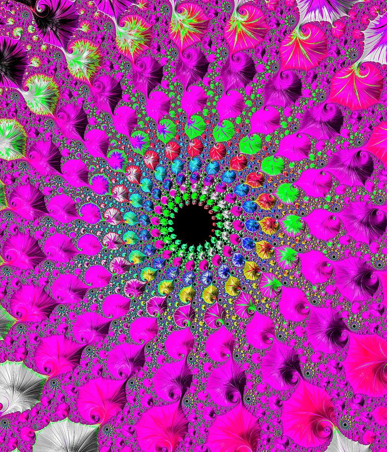 Purple Rainbow Digital Art by Vickie Fiveash