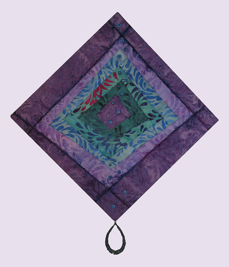 Purple Raindrop Tapestry - Textile by Pam Geisel