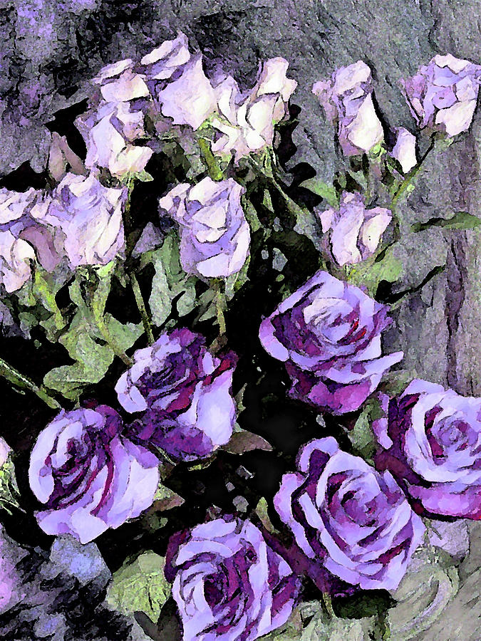 Purple Rose Bouquet Photograph by Corinne Carroll