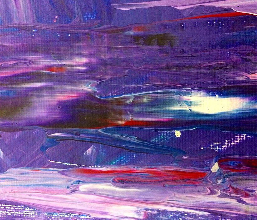 Purple Sea Painting By Holly Jayne Smart 