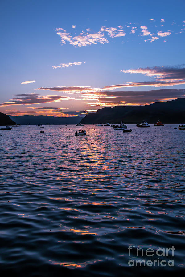 Purple Skies For Portree Photograph