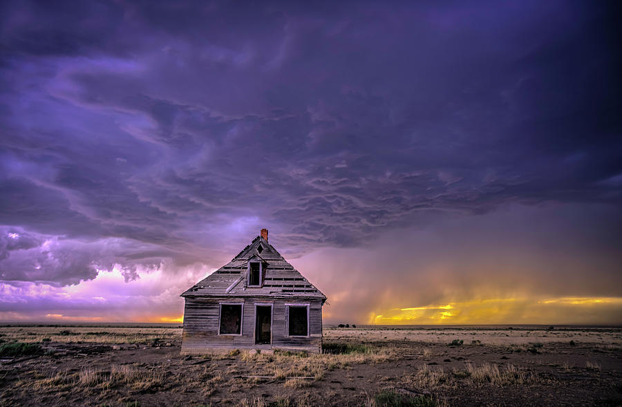 Purple Skies on the Plains Photograph by Laura Hedien