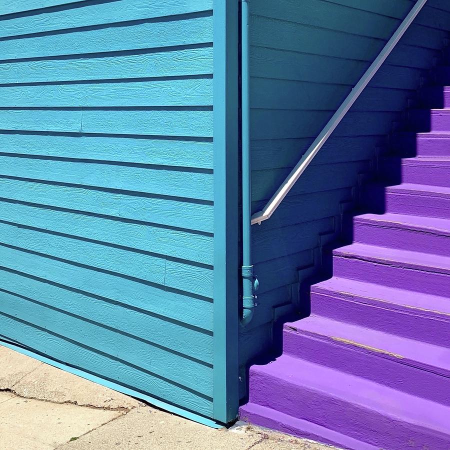 Purple Stairs Photograph by Julie Gebhardt