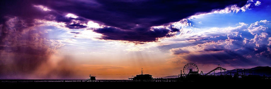 Purple Sun Rays Photograph by Mark Bloom