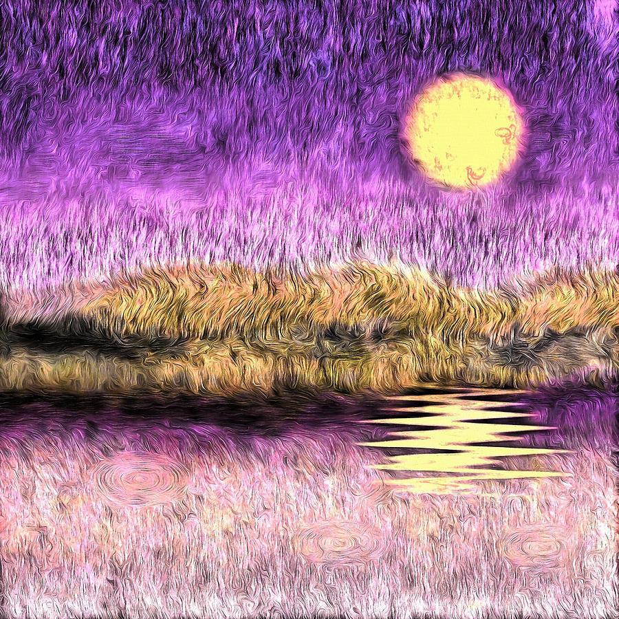 Purple sunset Digital Art by Bruce Rolff