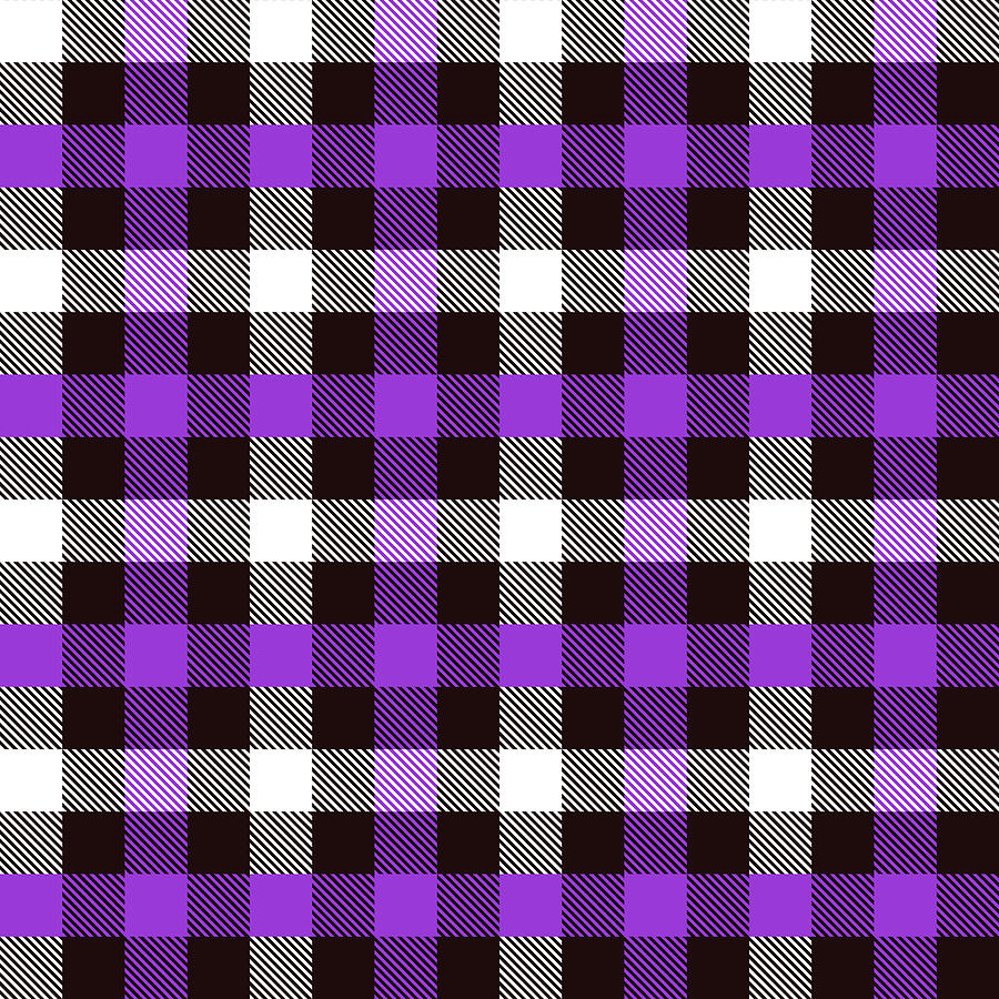 Purple tartan scotland clan Digital Art by Black Gryphon - Fine Art America