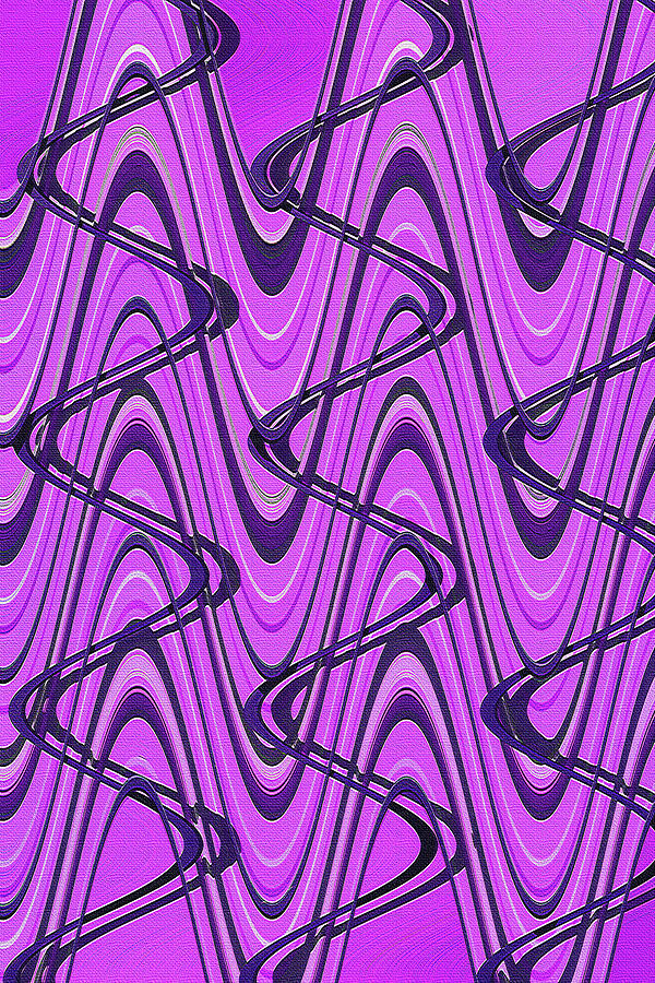 Shower Curtain Purple Textured  Digital Art by Tom Janca