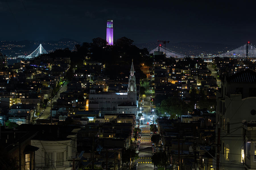 Purple Tower Photograph by Louis Raphael