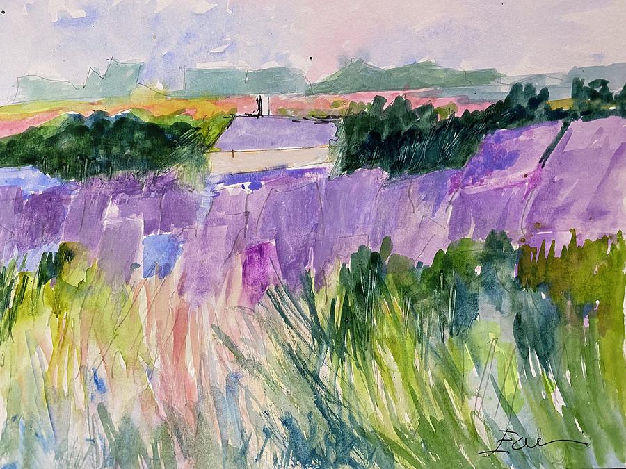 Purple Vistas Painting by Donna Eaton