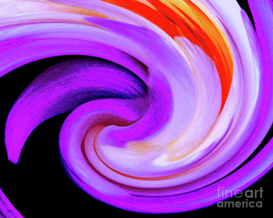 Purple Wave Digital Art by Tina Uihlein