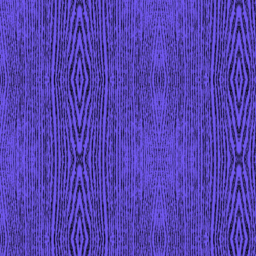 Purple Woodgrain Pattern - Art by Jen Montgomery Digital Art by Jen Montgomery
