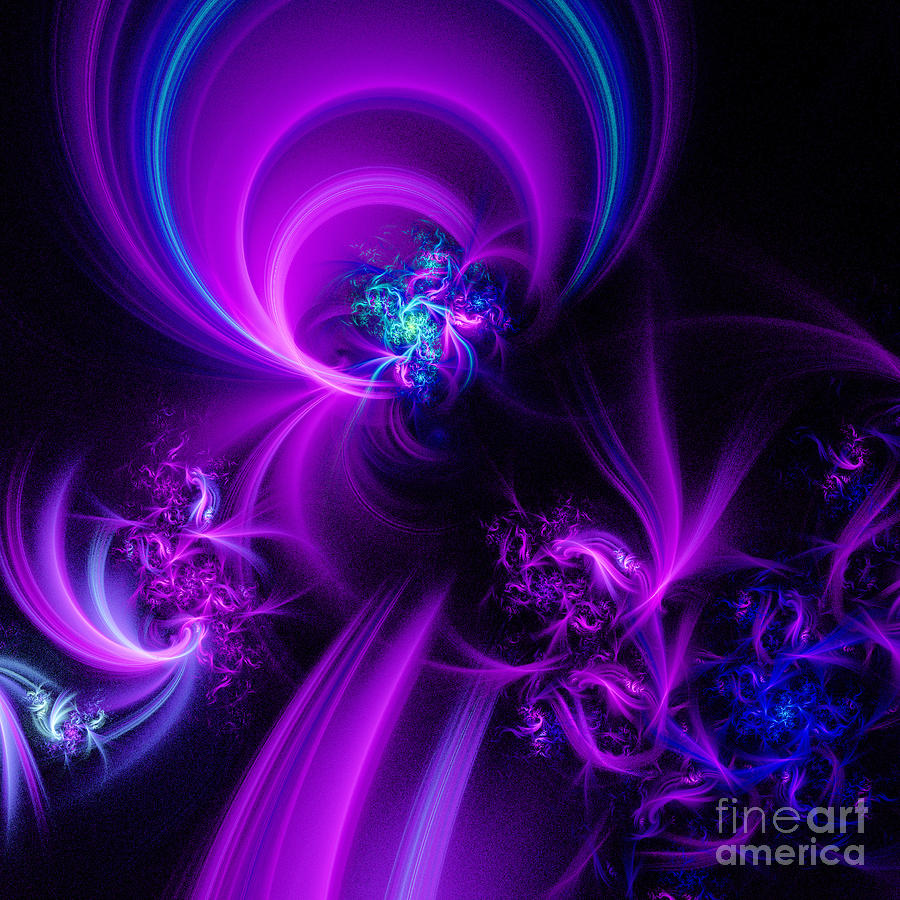 Purple Wormhole Digital Art by Elisabeth Lucas - Fine Art America