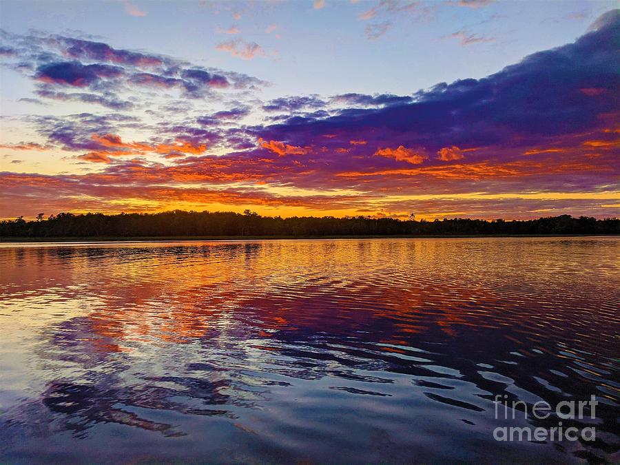 PurpOrangle Sunset Digital Art by Michelle Bunger - Fine Art America