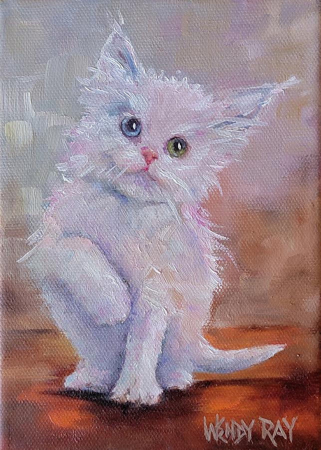 Purrfect Painting by Wendy Ray