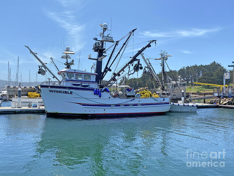 Seattle Photograph - Purse Seiner Invincible at Monterey Dock  May 2020 by Monterey County Historical Society