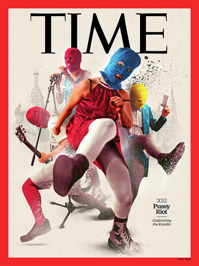 Music Photograph - Pussy Riot, 2012 by Illustration by Neil Jamieson for TIME