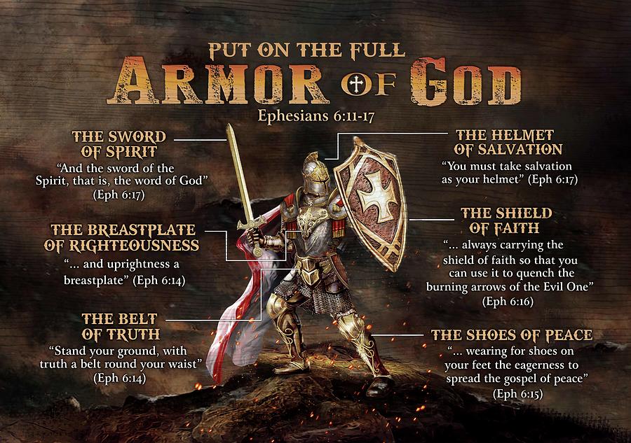 Put On The Full Armor Of God Canvas, Warrior Canvas, God Canvas, Canvas ...