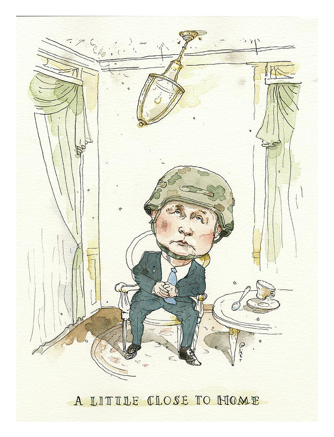Putin Complains About the Noise Painting by Barry Blitt