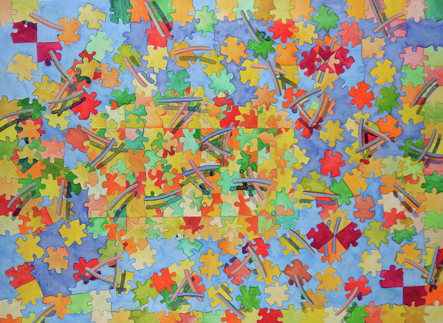 Puzzel Painting by Paul Weber