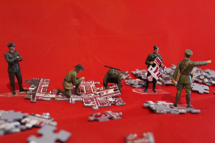 Puzzle Photograph by Army Men Around the House