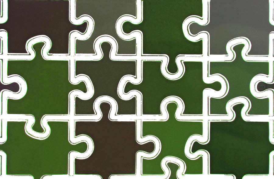Puzzle Camouflage Background Photograph by Severija Kirilovaite