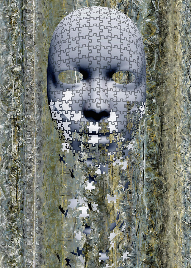 Puzzle Mask Digital Art
