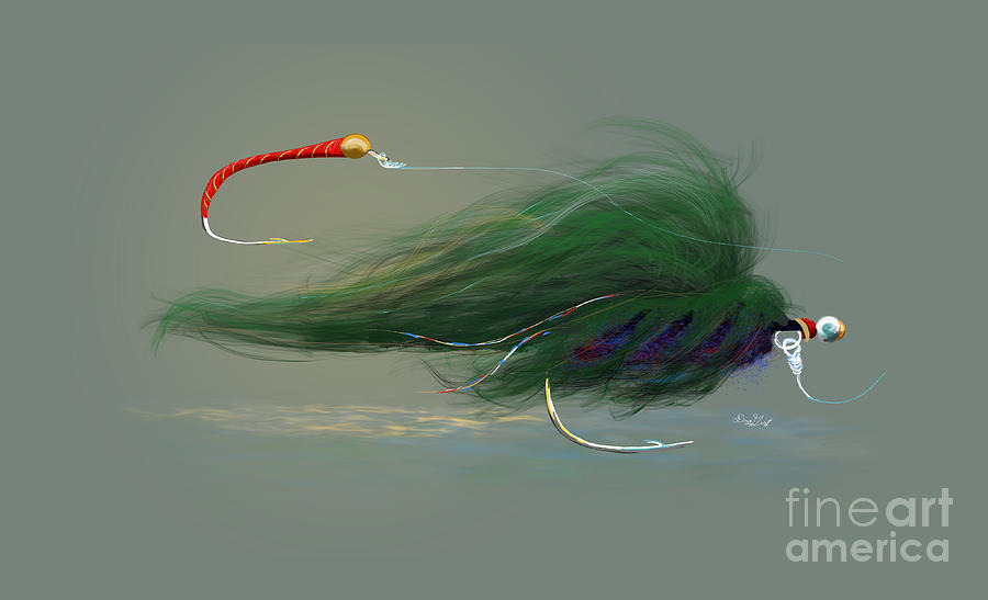 Fish Digital Art - Pyramid Lake Fly Combo by Doug Gist