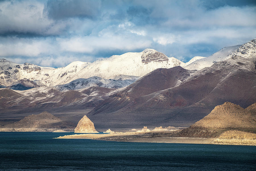 Pyramid Lake In Winter Photograph