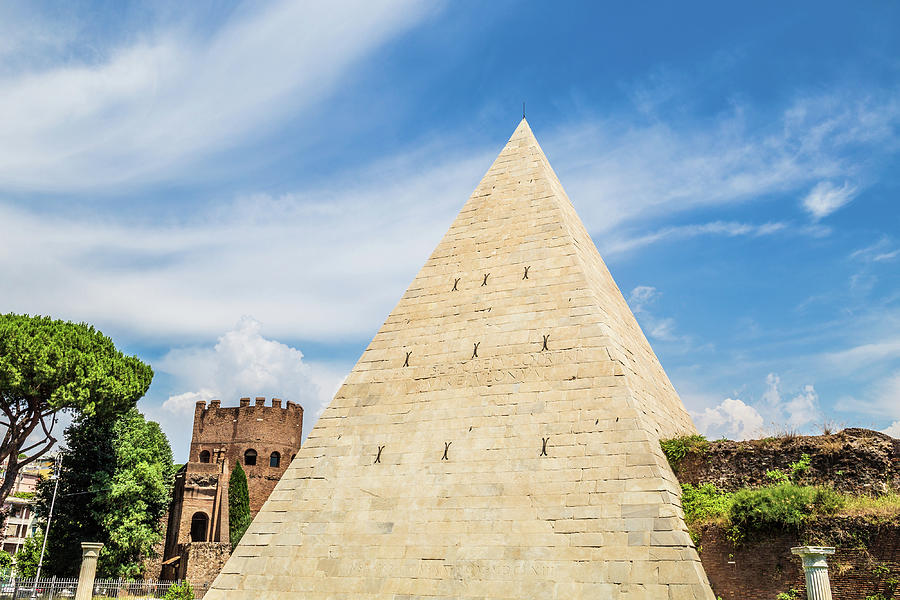 Pyramid of Cestius in Rome, Italy Photograph by Fabiano Di Paolo