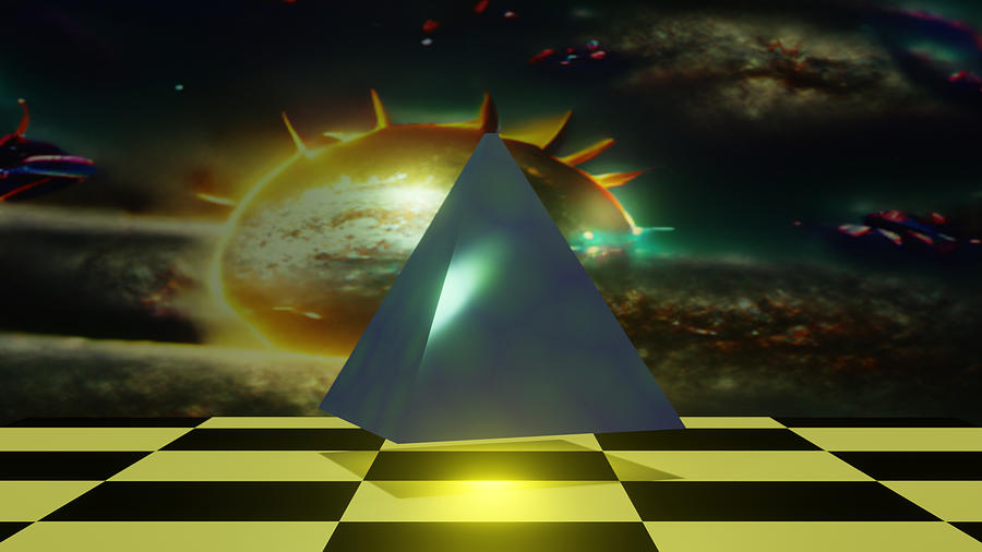 Pyramid Of The Sun Mixed Media