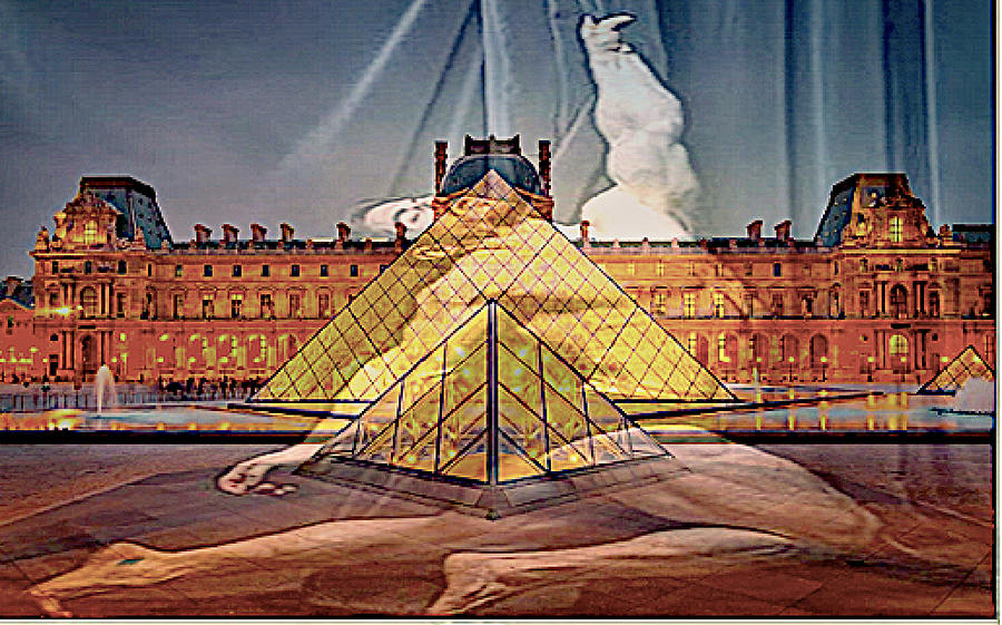 Pyramide Extase Louvres Digital Art By Claude Theriault