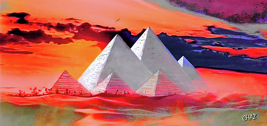 Pyramids Painting by CHAZ Daugherty