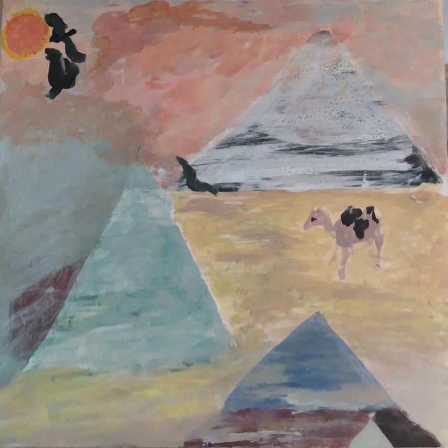 Pyramids of the Sahara Painting by Suzanne Berthier